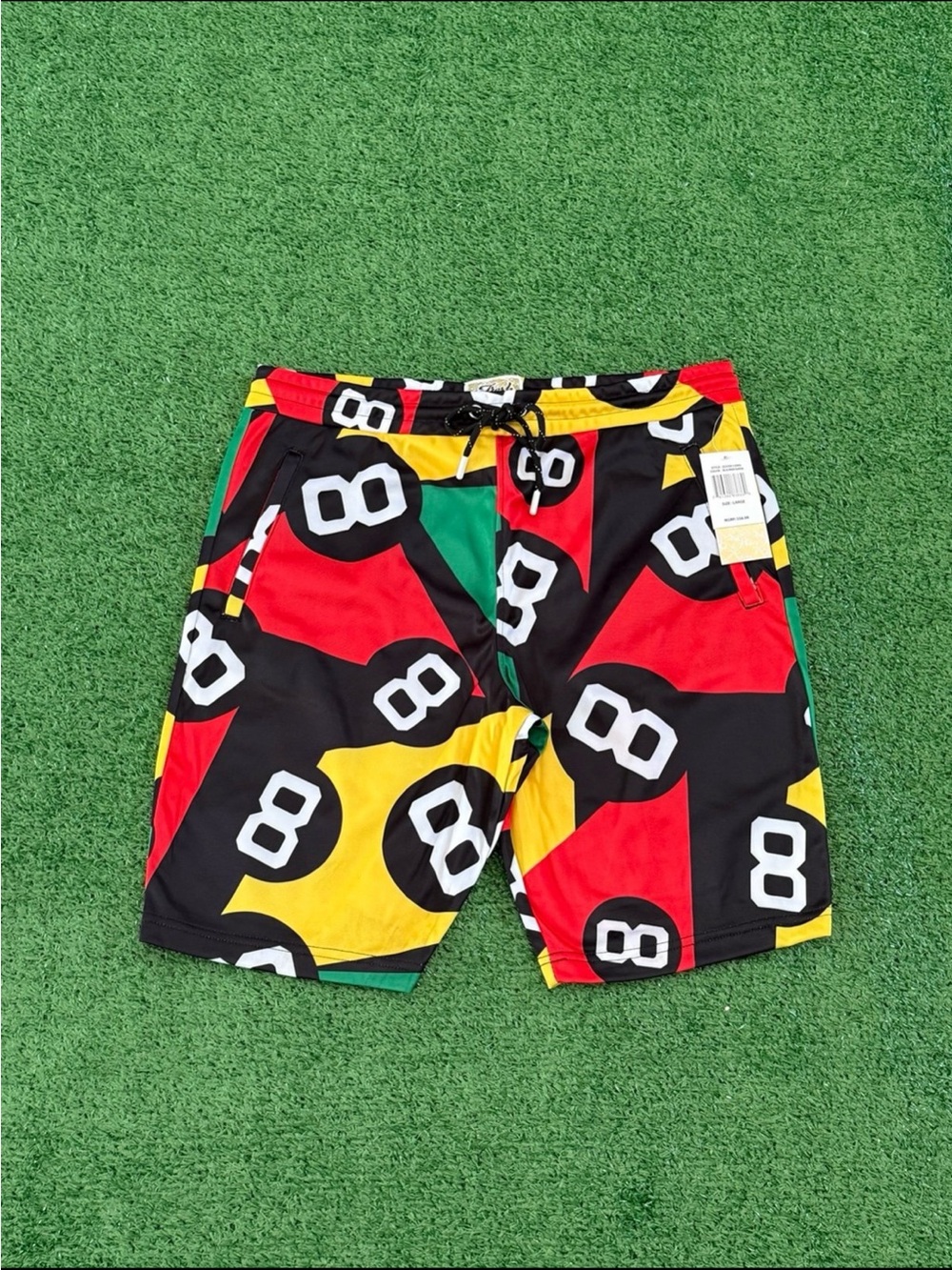NWT Fleece Graphic Lounge Shorts - Black/Red/Yellow/Green Men’s L